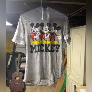 Disney Mickey Mouse Shirt Hooded Football
Junior Short Sleeve Top